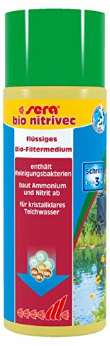 sera Pond Bio nitrivec 500 ml | Flüssigbiofiltermedium der Extraklasse | Kristallklares Wasser mit Reinigungsbakterien | Vulkangestein mit essentiellen Mineralien | Fischbesatz in 24 Stunden von sera