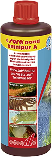 sera pond omnipur A 500 ml - Wasseraufbereiter gegen die häufigsten Teichzierfischkrankheiten von sera