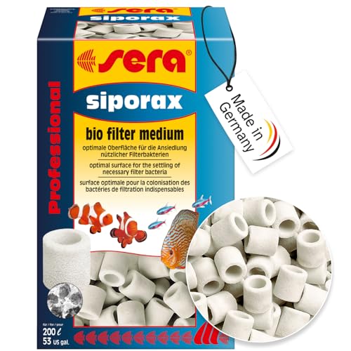 sera siporax Aquarium Filtermaterial 1000 ml (290g) | Maximale Optimierung der biologischen Filterung | Bio-Filter Medium | Biologische Filterung für Aquarien von sera