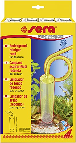 sera Bodengrundreiniger rund | einfache & gründliche Reinigung | Wasserwechsel während der Pflege | ideal für große Aquarienflächen | 25 cm Höhe & Ø 5,7 cm von sera