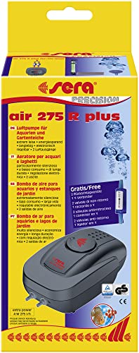 sera P18035 air 275 R Plus - Luftpumpe für kleine und mittelgroße Aquarien – Elektronische Regelung von sera