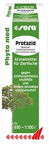 sera Phyto med Protazid 100 ml - pflanzliches Arzneimittel gegen Ichthyophthirius multifiliis und andere einzellige Hautparasiten von sera