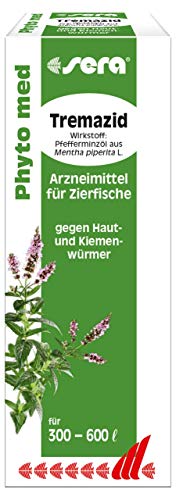 sera Phyto med Tremazid 30 ml - Pflanzlicher Wasseraufbereiter gegen Haut- und Kiemenwürmer von sera