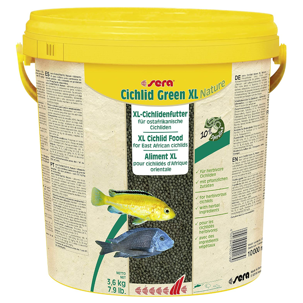 sera Cichlid Green XL Nature Granulatfutter - 10 l von Sera