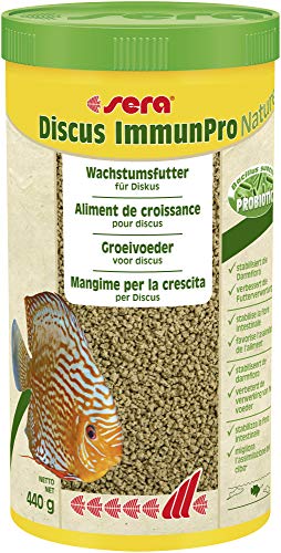 sera Discus ImmunPro Nature 1000 ml (440 g) - Wachstumsfutter für Diskus mit Probiotikum, Diskus Futter von sera