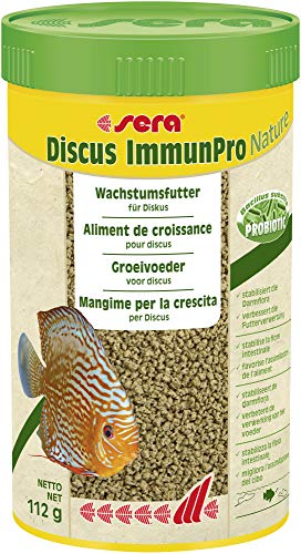 sera Discus ImmunPro Nature 250 ml (112 g) - Wachstumsfutter für Diskus mit Probiotikum, Diskus Futter von sera