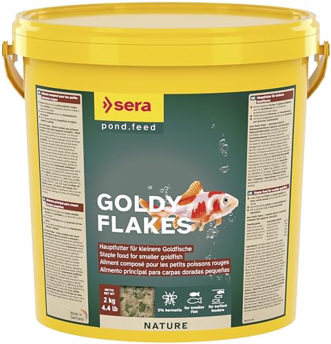 sera Goldy Nature 10L (2kg) | Hauptfutter für kleinere Goldfische | Fördert gesundes Wachstum & prächtige Farben | Ohne Farb- und Konservierungsstoffe | Hochwertige Proteinquelle durch Insektenmehl von sera