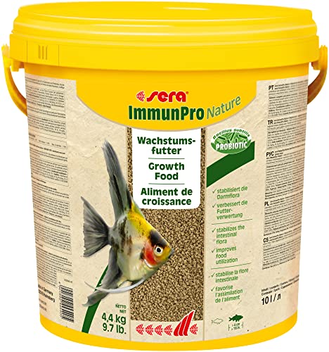 sera ImmunPro Mini Nature 5,4 kg | Probiotisches Wachstumsfutter für Zierfische bis 4 cm | Förderung von schnellem Wachstum & brillanter Farbausprägung | Ideal für Zucht & strahlende Fischgesundheit von sera