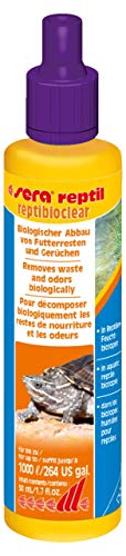 sera reptibioclear 50 ml - Flüssiges Bio-Filtermedium zur Entfernung von Futterresten, Wasserschildkröten von sera