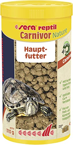 sera reptil Professional Carnivor Nature 1000 ml | Hauptfutter für Wasserschildkröten & Fleischfressende Reptilien | Reich an Proteinen & Omega-Fettsäuren | Unterstützt Knochen- & Panzerwachstum von sera