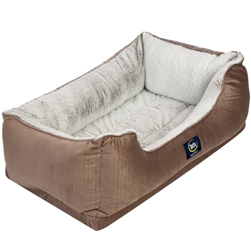 Serta Orthopädisches Cuddler Hundebett für Haustiere, Schokobraun (XL) von Serta