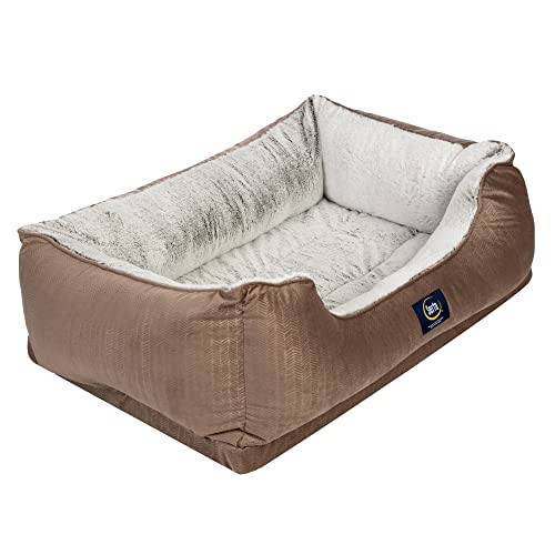 Serta Orthopädisches Cuddler Hundebett für Haustiere, Schokobraun (groß) von Serta