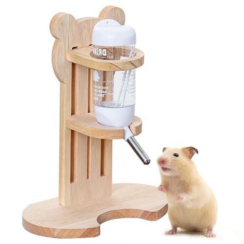 Sertay Trinkflasche Kaninchen Hamster, Hamster Trinkflasche Zubehör, Hamster Wasserspender Kleintiertränke, Kaninchen Wasserspender Ständer, für Zwerghamster, Prärielemminge Verwendet, Kaninchen von Sertay