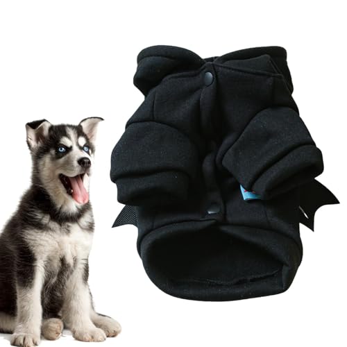 Setauoo Halloween-Kostüme für Haustiere – Haustier-Outfit, schwarze Fledermaus-Kostüme, Halloween, Cosplay, Party, coole Kleidung für kleine Hunde und Welpen, Katzen von Setauoo