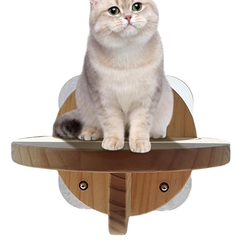 Setauoo Katzenkletterregal | Wandmontierte Klettermöbel Schlafstangen für Kätzchen – einfach zu installierende Holz-Eck-Katzenregale zum Springen, Spielen von Setauoo