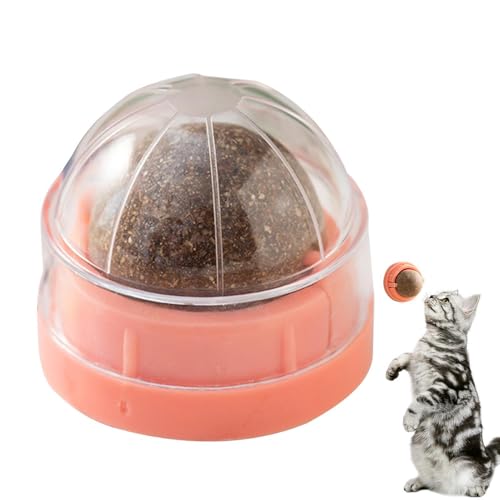 Setauoo Katzenminze-Wandspielzeug | Roller Katzenminze Ball Wandspielzeug | Katzenwand-Leckerlis Bio Katzenminze Gesunde Zahnreinigung Kauspielzeug Katzenbeißspielzeug Katzenminze Ball Wandhalterung von Setauoo