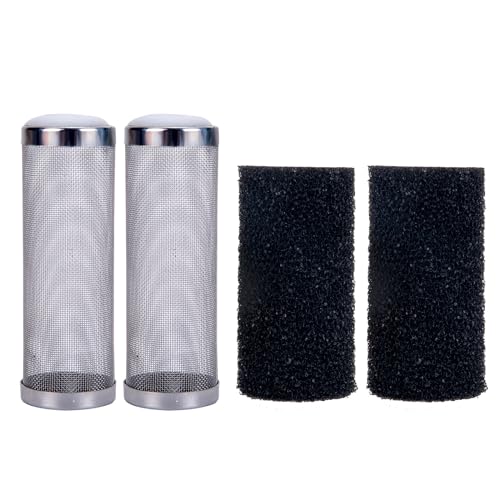 4 Stück 16mm Aquarium Aussenfilter Filterschutz, Aquarium Schutzhülle, Guard Mesh Net Filter, Edelstahlfilter Aquarium Filter, Filternetz Aquarium Filter, Filterschutz mit Filterschwamm. von Sewokon