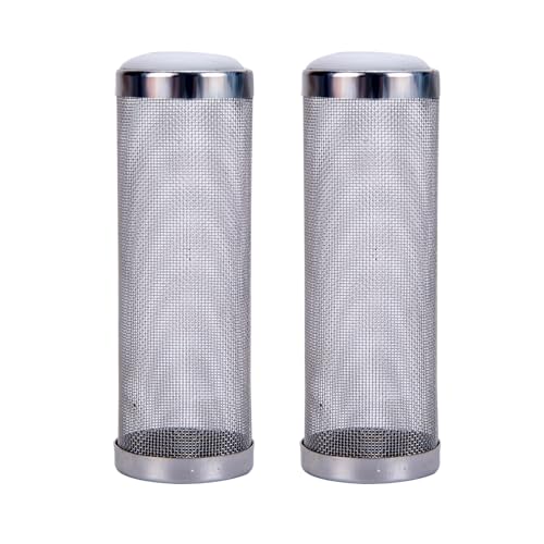 2 Stück 16mm Aquarium Aussenfilter Filterschutz, Aquarium Schutzhülle, Guard Mesh Net Filter, Edelstahlfilter Aquarium Filter, Filternetz Aquarium Filter, Aquarium Filter. von Sewokon