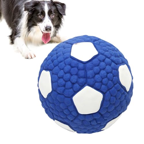 Seyrnicay Hundeball Spielzeug zum Zahnen | Lustiger weicher Beißgeräusch Sportball für Welpen | Haustierzubehör, interaktiver Welpen-Quietsch-Sportball für kleine, mittelgroße und große Hunde von Seyrnicay