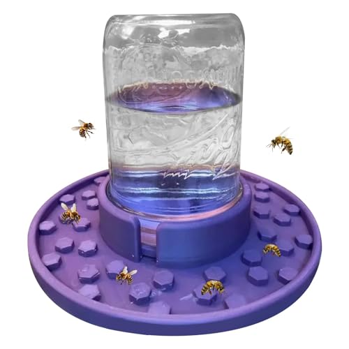 Seyrnicay Mason Jar Bienenfutterstation | Bienenfutterspender für Bienenstöcke Einmachglas – Bienenstockeingang & Futterspender, Honigbienenen-Futterstation, verwendet um Wasser oder Zuckersirup zu von Seyrnicay