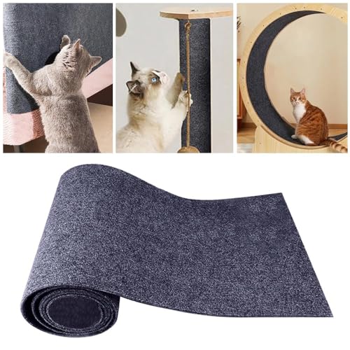 Sfit Kratzmatte Katze Wand Selbstklebend Kratzschutz Sofa Katze Kratzteppich Ecke DIY Climbing Cat Scratcher Mat AntiKratz Tape Kratzpads Katzenkratzmatte(Dunkelblau,L: 40 * 200CM) von Sfit