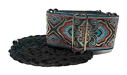 Martingale Hundehalsband, Windhund, Whippet, Saluki, 5,2 cm breit (43,2 - 55,9 cm) (Leine + Halsband 35,6 - 45,7 cm) von Sgang