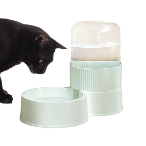 Sghtil Automatische Feeder für Katze, automatische Feeder -Katzen -Trockenfutter | Fütterungskatzendispenser großer Kapazitätsnahrungsmittelfuttermittel | Abnehmbare Haustier Waterer Small Dog Bowl von Sghtil