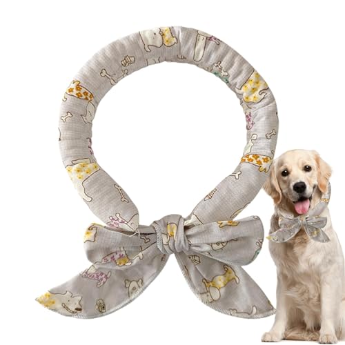 Sghtil Erfrischendes Halsband für Hunde, Kühlhalsband für Hunde | Sofortiges Kühlhalsband für Hunde und Katzen mit Schmetterlingsknoten, kühlende Nackenwickel für von Sghtil