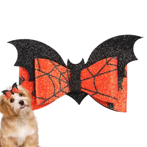 Sghtil Halloween Hundehaarschleife,Hundehaarspange - Hundepflege-Bowknot | Schleifen-Haarspangen für Hunde, Haarschleifen für Welpen, kreative Katzen-Haarspange, stilvolle Haar-Accessoires für von Sghtil