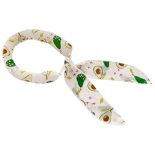 Sghtil Hundeis Bandana, Hundekühlung Bandana | Atmungsaktives Bandana -Eisschalehalsband | Haustierversorgungen Katzenschal -Wrap -Avocado -Druck, einstellbar für kleine mittelgroße große Rasse von Sghtil