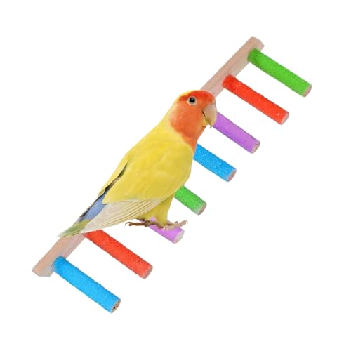 Sghtil Sittich Leiter - Kletterleiter Aus Holz Für Vögel | Robustes Multifunktions-Krallenpflege-Spielzeug Mit Interaktivem Käfigzubehör Für Wellensittiche, Sittiche Und Unzertrennliche Sghtil Sittich Leiter - Kletterleiter Aus Holz Für Vögel | Robustes Multifunktions-Krallenpflege-Spielzeug Mit Interaktivem Käfigzubehör Für Wellensittiche, Sittiche Und Unzertrennliche von Sghtil