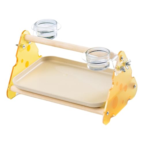 Sghtil Sitzstange für, Tischfitnessstudio mit Spielplatz für, Plattform mit abnehmbarem Tablett für Cocorite Agaporni und Vögel Sghtil Sitzstange für, Tischfitnessstudio mit Spielplatz für, Plattform mit abnehmbarem Tablett für Cocorite Agaporni und Vögel von Sghtil