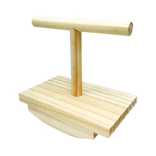 Sghtil Sitzstange für Vögel | Sitzstange aus Naturholz – Trainingsstation mit interaktiver Schaukel für Schreibtisch, und Außenbereich Sghtil Sitzstange für Vögel | Sitzstange aus Naturholz – Trainingsstation mit interaktiver Schaukel für Schreibtisch, und Außenbereich von Sghtil