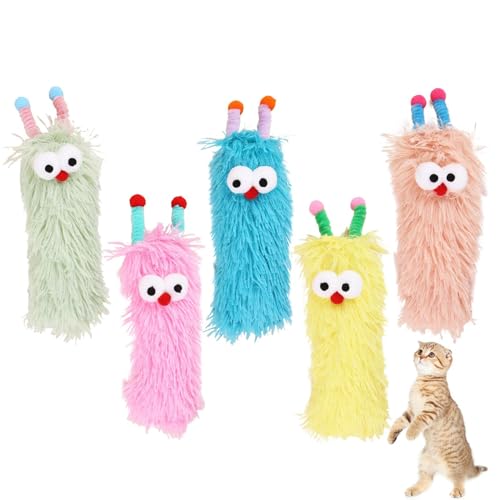 Sghtil Toys Cat Catnip, Katzenspielzeug aus Plüsch | Cat Enrichment Toys Cute Dolls Brett Kissen, 5 x weiche Beißringe, beruhigendes Kaugummi mit Catnip innen, für Kätzchen im Innenbereich Sghtil Toys Cat Catnip, Katzenspielzeug aus Plüsch | Cat Enrichment Toys Cute Dolls Brett Kissen, 5 x weiche Beißringe, beruhigendes Kaugummi mit Catnip innen, für Kätzchen im Innenbereich von Sghtil