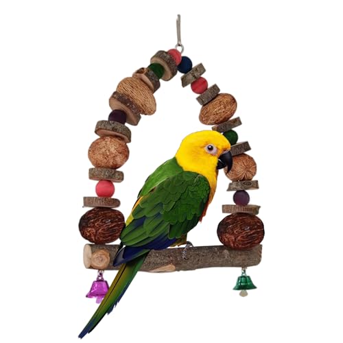 Sghtil Vogel Sitzstange Für Käfig,Zubehör Für Vogelkäfig - Spielständer Mit Rattankugel Für Innenbereich, Training, Nisten Und Ruhen Sghtil Vogel Sitzstange Für Käfig,Zubehör Für Vogelkäfig - Spielständer Mit Rattankugel Für Innenbereich, Training, Nisten Und Ruhen von Sghtil