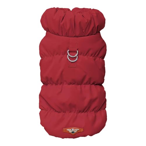 Sghtil Warmer Hundemantel – Wintermantel aus Baumwolle, Jacke, Kleidung, Pullover – bequemer Overall für kleine, mittelgroße und große Hunde von Sghtil