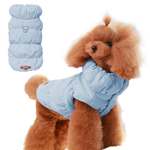 Sghtil Wintermantel für Hunde, Winterjacke aus Baumwolle, winddichter Wintermantel für Hunde, Outfit für kleine, mittelgroße und große Welpen von Sghtil