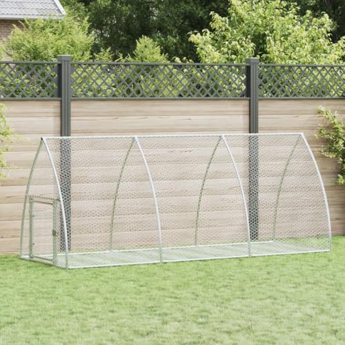 ShGaxin Kaninchenkäfig Silbern 300x105x120 cm Verzinkter Stahl, Hamsterkäfig, Hasenkäfig, Kaninchenstall, Meerschweinchen Gehege, Meerschweinchen Käfig, Laufstall - 3281528 von ShGaxin