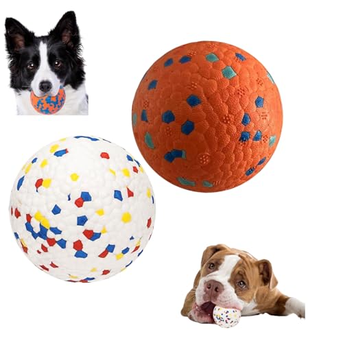 Hundebälle für aggressive Kauer, Hundebälle, Tennisball-Spielzeug, Hundespielzeug für aggressive Kauer, Wasserspielzeugball für alle Lebensphasen (2 Bälle) von Shabeli