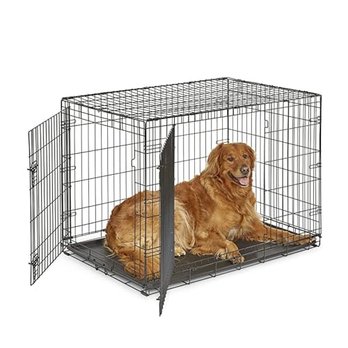 Faltbare Hundebox, Hundekäfig for große Hunde, Hundebox, bodenloser Hundekäfig, Drahtbox, Hundehaustiere zu Hause, Hundekäfig, langlebig, abnehmbar (Size : L(89 * 59 * 65cm)) von Shamdrea