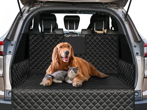 Hunde-Cargo-Einlage, Hunde-Kofferraumabdeckung, SUV-Cargo-Line, SUV-Kofferraumabdeckung for Hunde, Kofferraum-Hundeabdeckung, Hunde-Automatte, Automatte for Hunde mit Aufbewahrungstasche, wasserdicht von Shamdrea