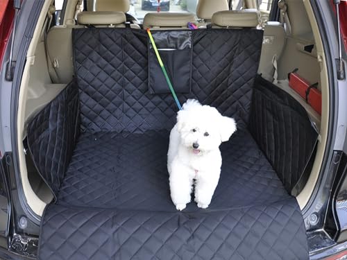 SUV-Cargo-Liner, Hunde-Cargo-Liner, Hundekofferraumabdeckung, SUV-Kofferraumabdeckung for Hunde, mit Aufbewahrungstasche, rutschfeste Kofferraum-Hundeabdeckung, Automatte for Hunde, schmutzabweisend von Shamdrea