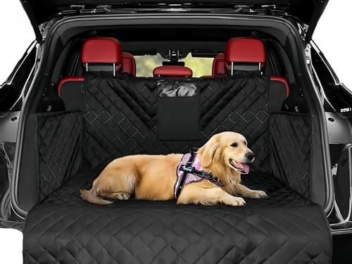 SUV-Kofferraumabdeckung for Hunde, Hunde-Kofferraumabdeckung, SUV-Kofferraumabdeckung, Hunde-Kofferraumabdeckung, wasserdichte Automatte for Hunde, Hunde-Autoabdeckung mit Aufbewahrungstasche, rutschf von Shamdrea