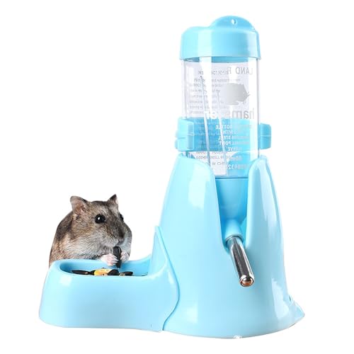 Hamsters Trinkflasche,Haustier Wasserflasche Kein Wasseraustritt Automatischen Wassertrinken Spender + Futternapf + Bodenhöhle 3-in-1 für Kleintiere Nagen Chinchilla Kaninchen Ratten Frettchen von ShanBye