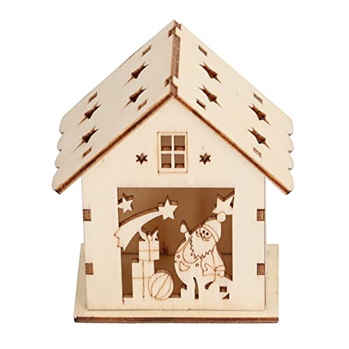 DIY Holz Vogelhaus, Holz Unvollendet Natürlich Sicheres Holz Unvollendetes Vogelhaus für den Außenbereich von Shanrya