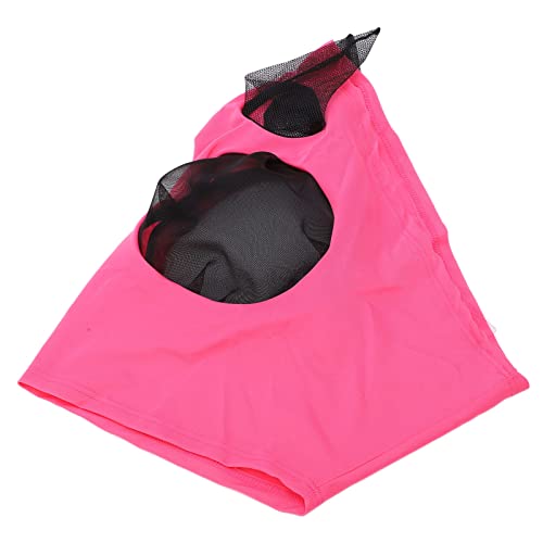 Horse Face Shield, Fliegenmaske, Komfortable Fliegenmaske Mit Extra Feinem Netz Zum Schutz des Pferdegesichtes (Rosa) von Shanrya