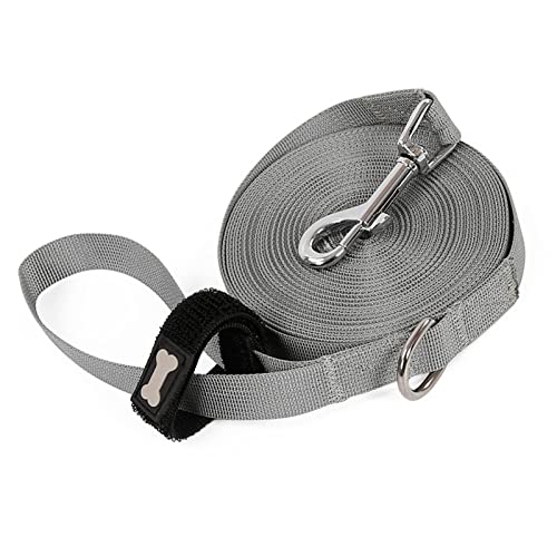 Shanrya Hundetrainingsleine, Tragbare Hundeseilleine, Metallschnalle, Verwicklungsfreier Nylon-Klettverschluss Zum Gehen von Shanrya