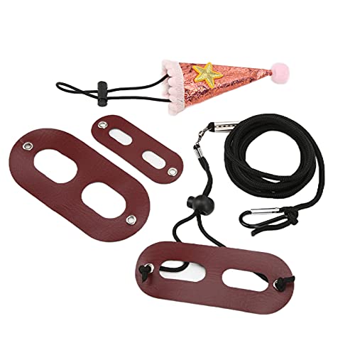 Shanrya Lizard Leash Harness Set, Weiche, Bequeme Bartagame Leine für Amphibien für andere kleine Haustiere(Rosa) von Shanrya