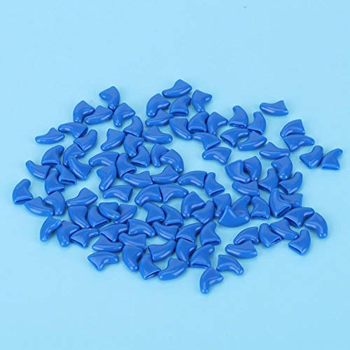 Shanrya Cat Paw Protector, Soft 100PCS Pet Claw Protector, Umweltschutz Dog Protector Pet(Ocean Blue, XS) von Shanrya