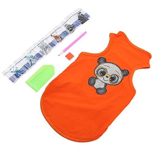 Shanrya Haustier T-Shirt, Haustier DIY Outfits DIY Kleidung Längere Lebensdauer für Welpen(Orange, L) von Shanrya